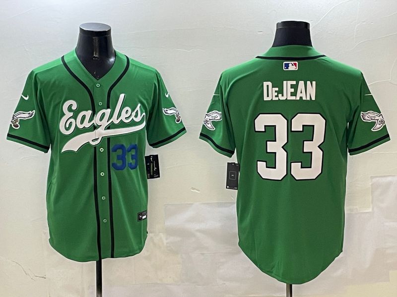Men Philadelphia Eagles #33 Dejean Green three generations Jointly Name 2025 Nike Limited NFL Jersey style 19->->NFL Jersey